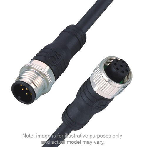 M12 male to female extension cable