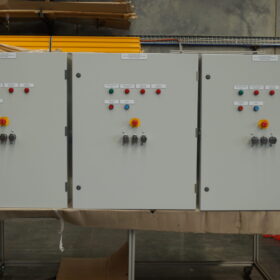 Control cabinets with Fortres Isolators and control buttons
