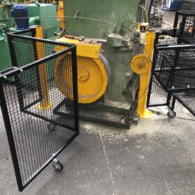 Portable cage from with access door
