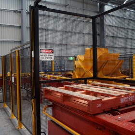 ZONE industrial safety fencing installed at pallet repair centre