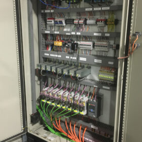Electrical control cabinet built and wired by CellTec