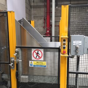 Custom height gate with Fortress Keyed safety locks and Isolators