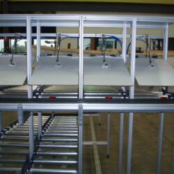 Sorting Conveyor pneumatic tab panels