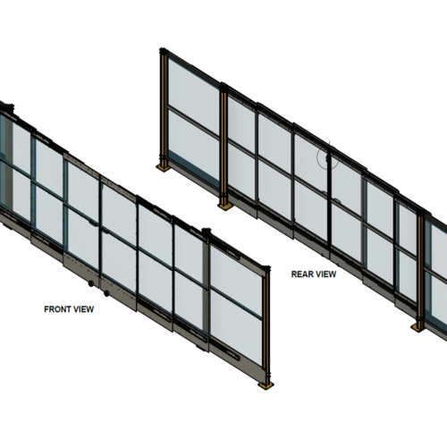 Draw Slider Doors - Dual Central Close